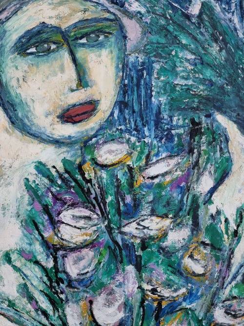 Stunning Large work on paper!! Signed!