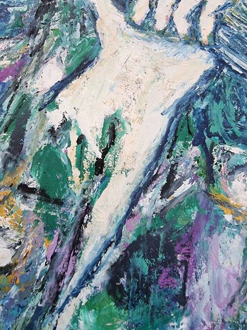 Stunning Large work on paper!! Signed!