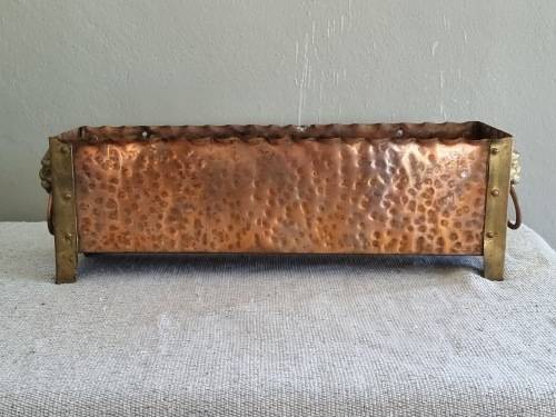 Empire Style Hammerred Copper and Brass Planter!!