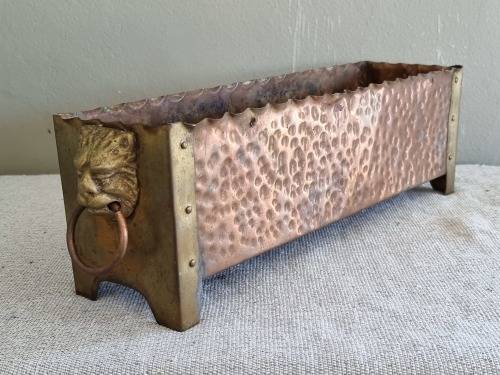 Empire Style Hammerred Copper and Brass Planter!!