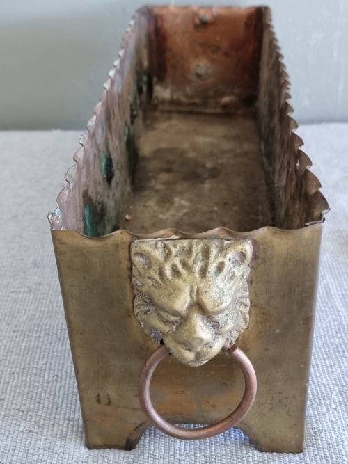 Empire Style Hammerred Copper and Brass Planter!!