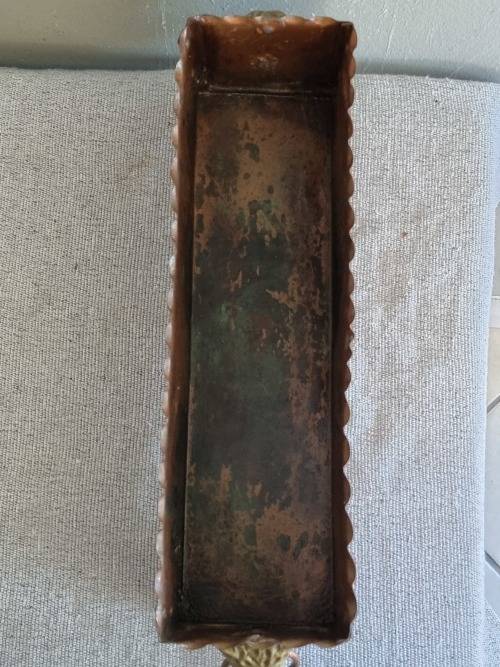 Empire Style Hammerred Copper and Brass Planter!!