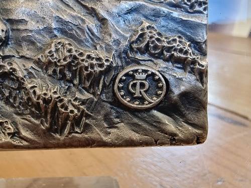 Italian Silver Clad Pewter Plaque