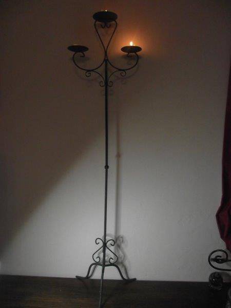 TALL WROUGHT IRON CANDLEABRA