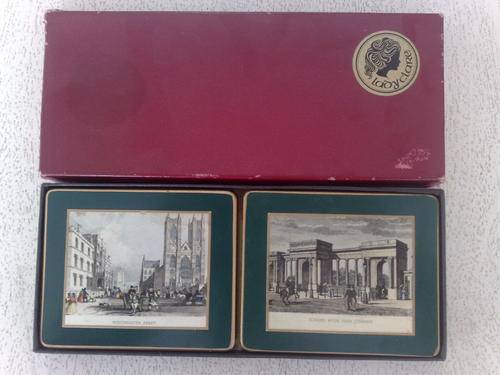 HARRODS LADY CLARE COASTERS BOXED SET OF SIX CRAZY R1!!!!