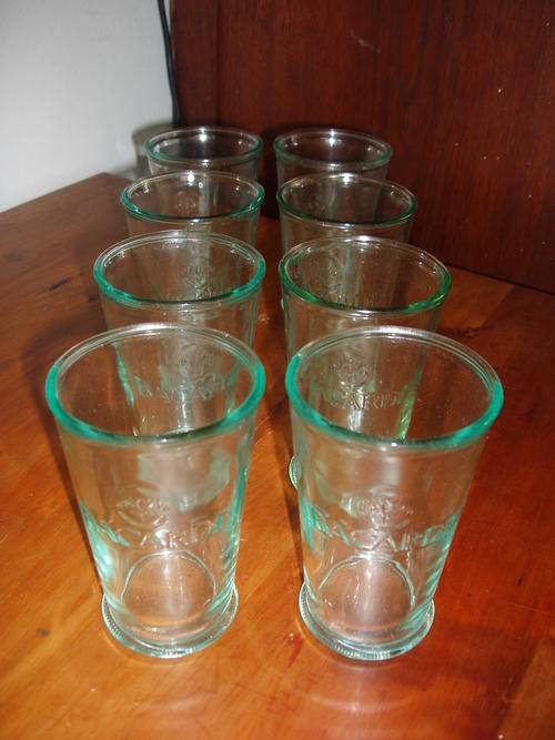 SET OF 8 BACARDI MOJITO COCKTAIL GLASSES