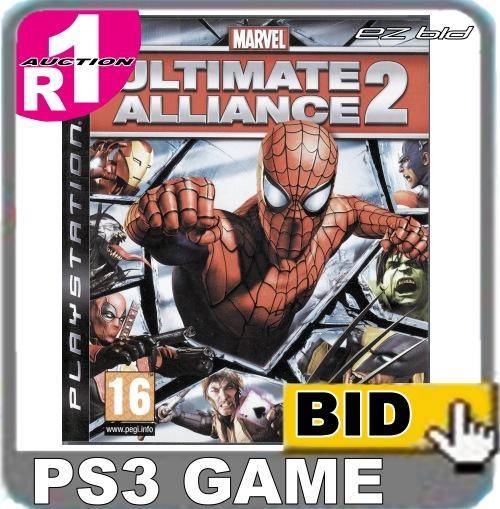 ( MARVEL / Ultimate Alliance 2 ) PS3 A-RPG GAME. Like New. R1 Auction !