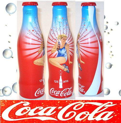 ( ALU FULL BOTTLE ) FRANCE 2011 Coca Cola COKE 125th / 125 ans