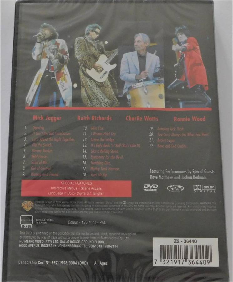 ROLLING STONES - Bridges to Babylon (DVD) NEW