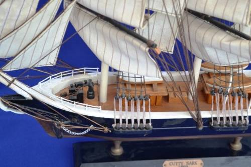 Vintage Wooden Display  Model Ship - "Cutty Sark'   Fully Assembled