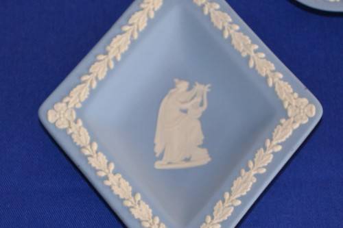 Wedgwood Jasperware  Pin Dishes - Spade, Club and diamond