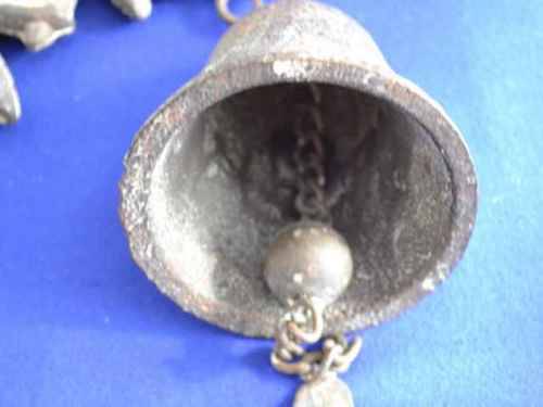 Victorian Style Brass Hanging Door Bell with Wall Bracket