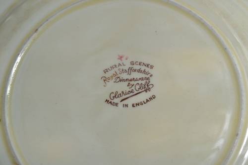 Clarice Cliff Royal Staffordshire 'Rural Scenes" Display Plate