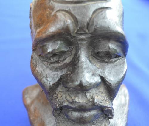 Clay Bust Sculpture - Signed W. Ndlovu