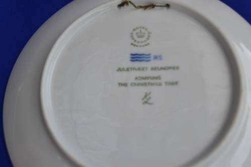 Royal Copenhagen Christmas Plates 1980's - Seven Plates