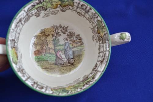 Copeland Spode "Spode's Byron" Soup Cup, Saucer and Bread Plate