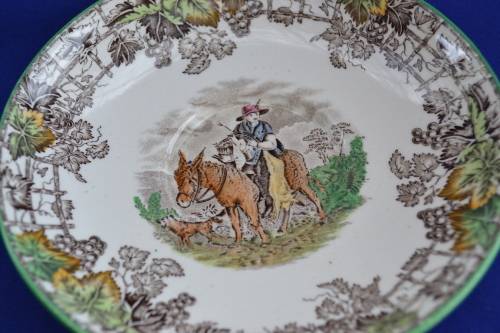 Copeland Spode "Spode's Byron" Soup Cup, Saucer and Bread Plate