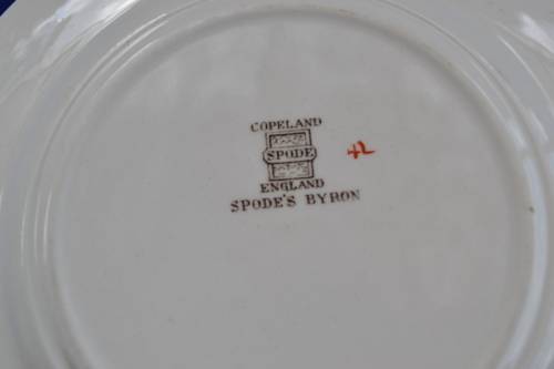 Copeland Spode "Spode's Byron" Soup Cup, Saucer and Bread Plate