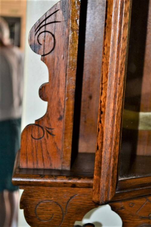 Very Large Vintage Wooden Clock Case with converted movement