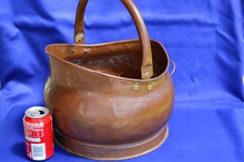 Vintage Copper Coal Scuttle