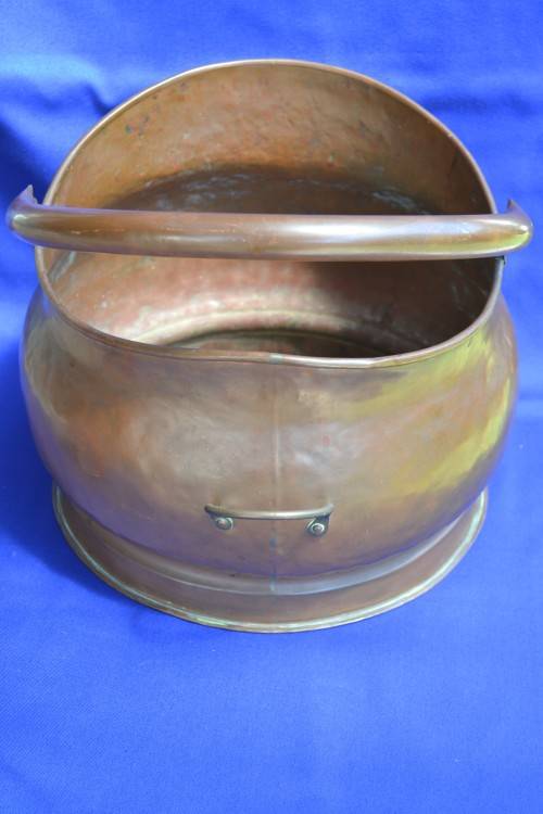 Vintage Copper Coal Scuttle