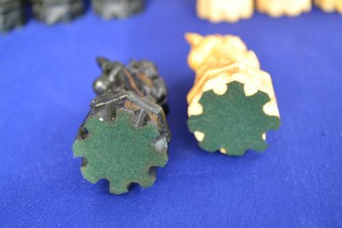 Chinese Figure Celluloid Chess Pieces - Vintage