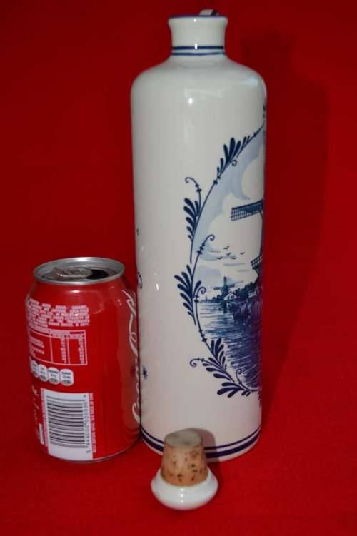 Delft Blue Decanter with Stopper - Vintage, Windmill Design