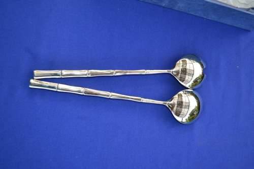 REDUCED Vintage Silver Plate Salad Servers - Boxed