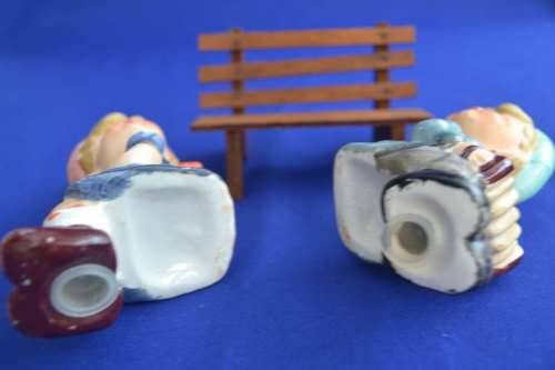 Vintage Kissing Boy and Girl Salt and Pepper Shakers