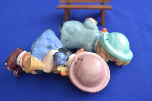 Vintage Kissing Boy and Girl Salt and Pepper Shakers