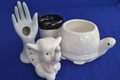 White  Porcelain Items - Three pieces