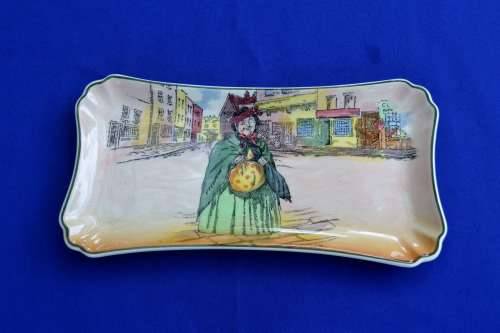 Royal Doulton Dickens Ware Sandwich Platter - Sairey Gamp D6327