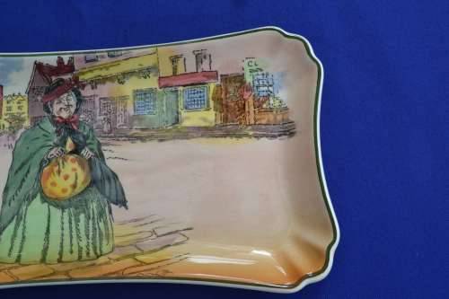 Royal Doulton Dickens Ware Sandwich Platter - Sairey Gamp D6327