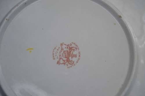 Antique P and Co Ltd Bristol Semi Porcelain Display Plate