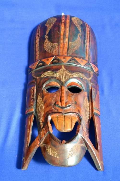 Vintage Large Vintage Dot Tribal Mask
