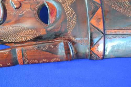 Vintage Large Vintage Dot Tribal Mask
