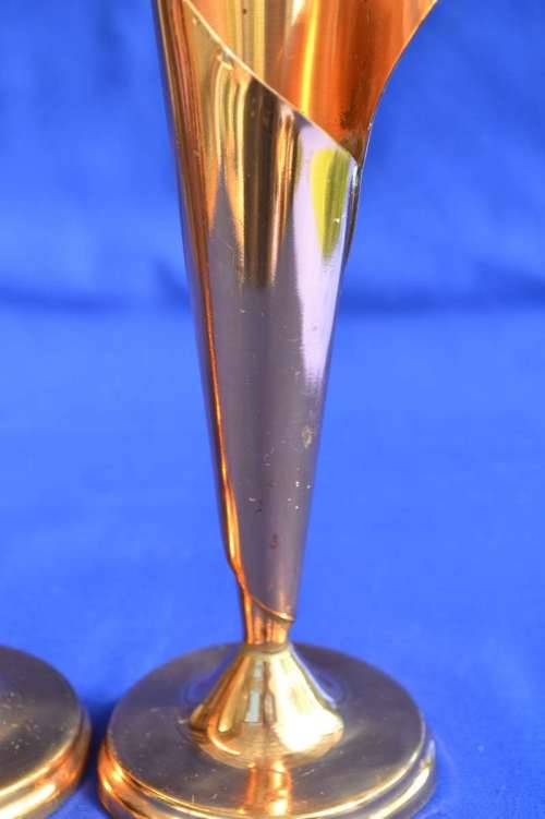 Pair of Vintage Rhodesian Copper Vases