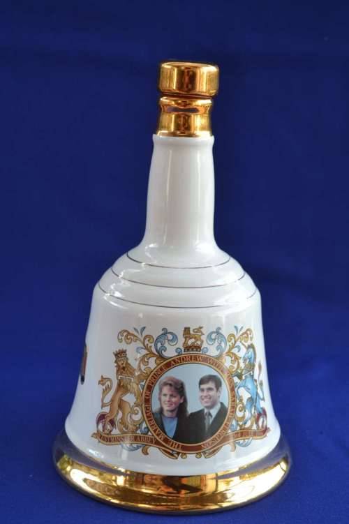 Bells / Wade  Ceramic Decanter Commemorating the Wedding of Prince Andrew and Sarah Ferguson