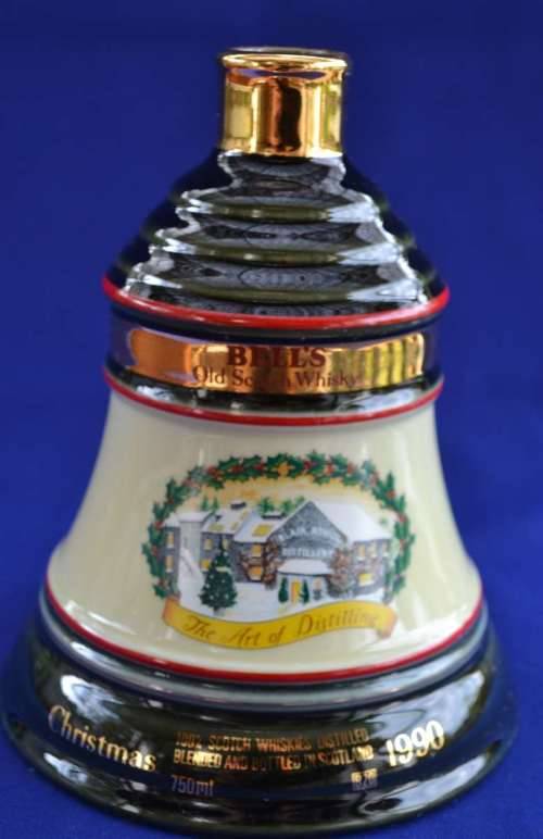 Bells / Wade Ceramic Christmas Decanter 1990