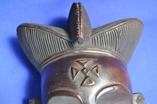 Vintage Carved Wooden Mask - Congo