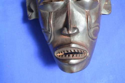 Vintage Carved Wooden Mask - Congo
