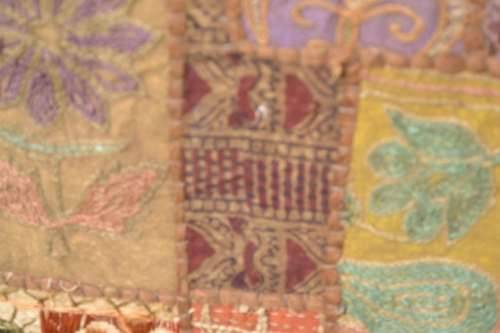 Large Vintage Handmade Patchwork Wall Hanging