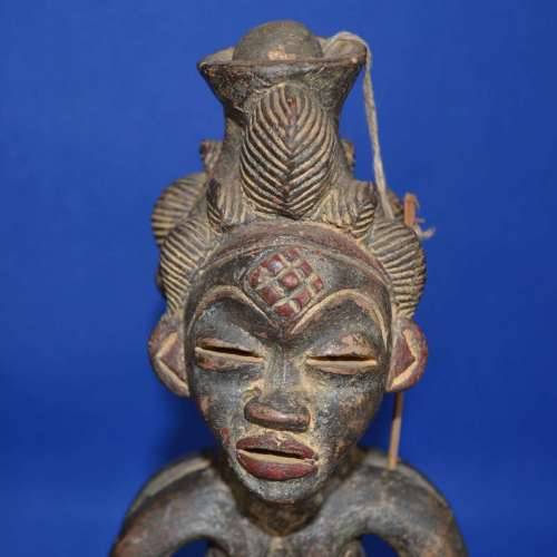 Antique Carved stone figural vessel