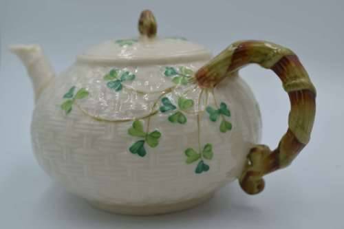 Belleek Classic Shamrock Irish Tea Set - 21 Pieces