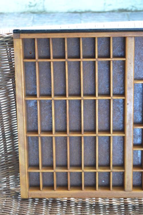 Large Antique Printers Tray - Hamilton Printers Typeset Drawer