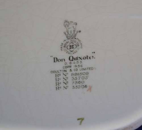 Royal Doulton Large Character Jug Don Quixote - D6455