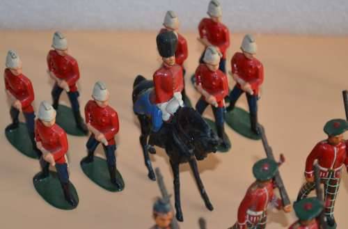 Vintage Metal Figures - HRH Queen Elizabeth II Trooping the Colour Parade