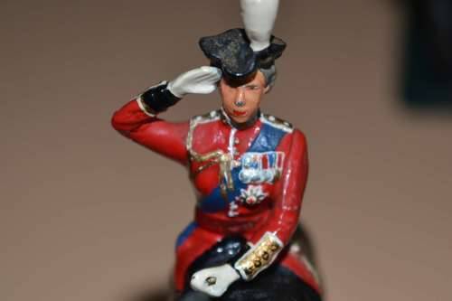 Vintage Metal Figures - HRH Queen Elizabeth II Trooping the Colour Parade