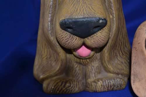 Retro 1970`s Ceramic  Dog Ornaments