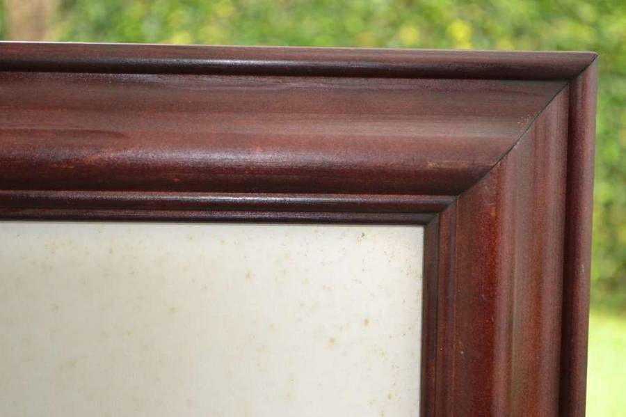 Original Painting Signed S Thompson in Heavy Mahogany Frame